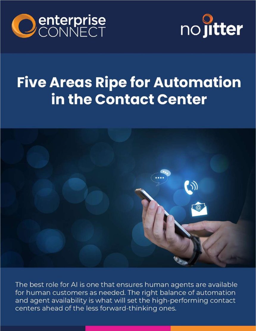 five Areas Ripe for Automation in the Contact Center